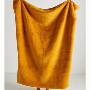 Anthropologie Sophie Faux Fir Throw Blanket